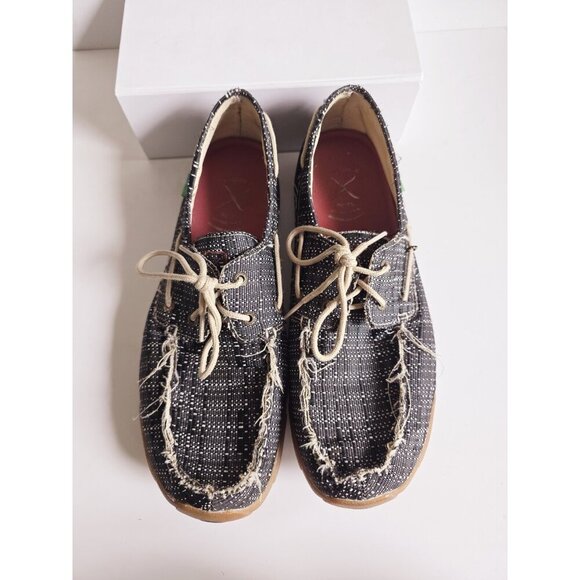 Twisted X Boots Driving Moc Eco Slip On Loafer Mens Boat Black Lace Up Shoes 11 main image 10